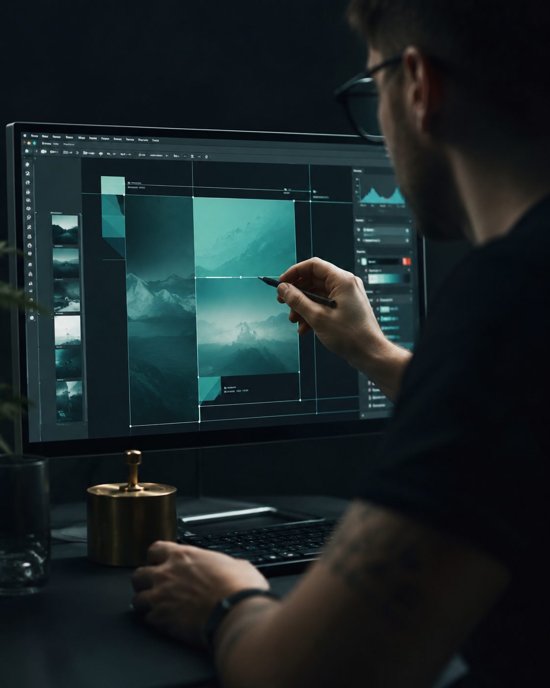 Campaign creative in production