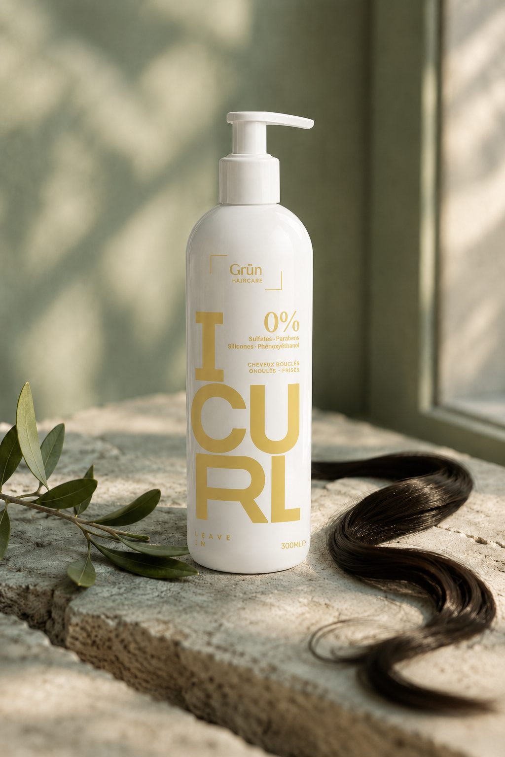 Grün Haircare ICURL leave-in product shot